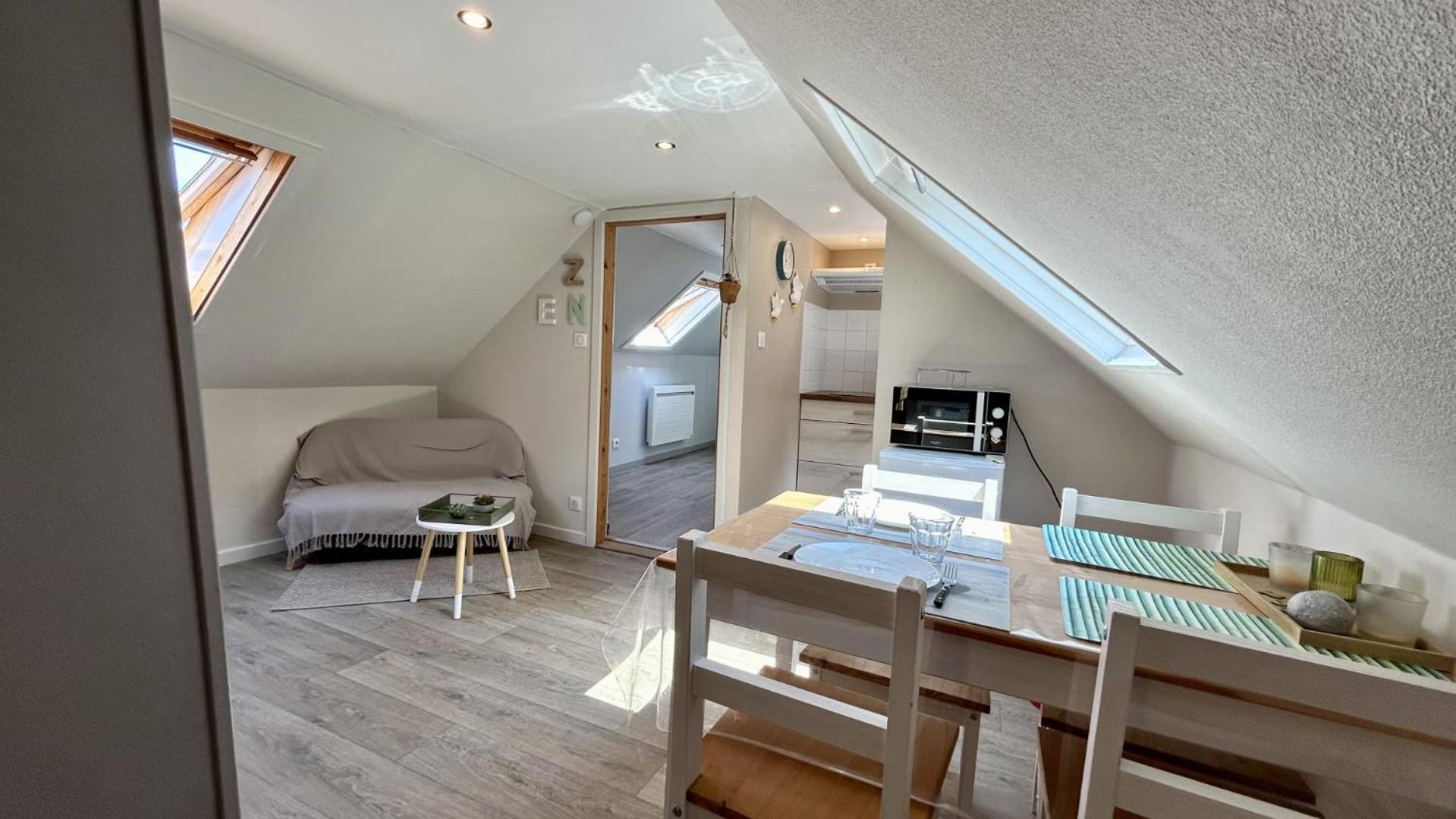 Terre & Mer'Veilles 2, Appartement Avec Spa Pour 2 Personnes Favieres  ภายนอก รูปภาพ
